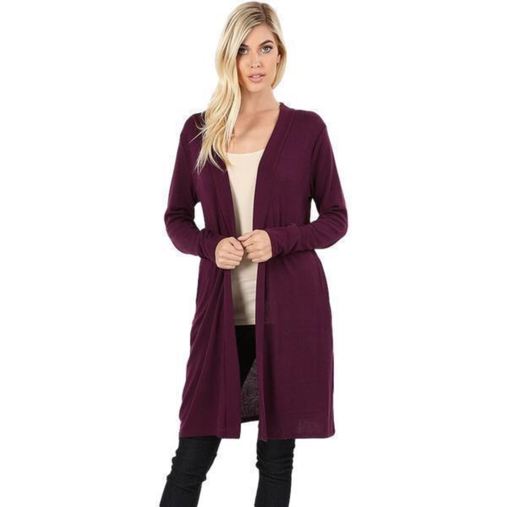 Dark Plum Longline Sweater